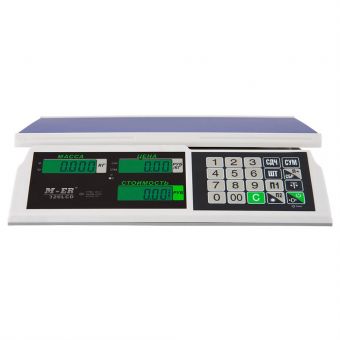 картинка Торговые настольные весы M-ER 326 AC "Slim" LCD Белые