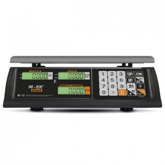картинка Торговые настольные весы M-ER 327 AC "Ceed" LCD Черные